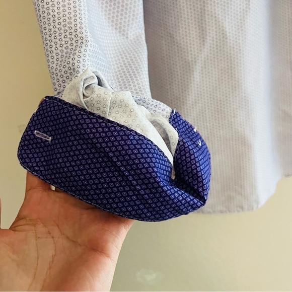 Nicole Miller Men’s Purple Dress Shirt Size XL - Picture 6 of 8